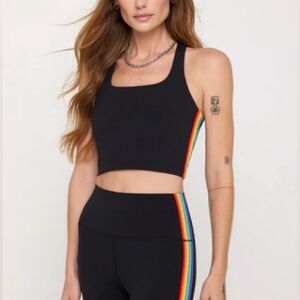SPIRITUAL GANGSTER 🆕 Women's Rainbow Shakti Crop Tank. Size L 🔥